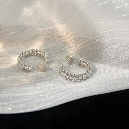 [Clover-Jewelry]CLASH SMALL HOOP EARRINGS