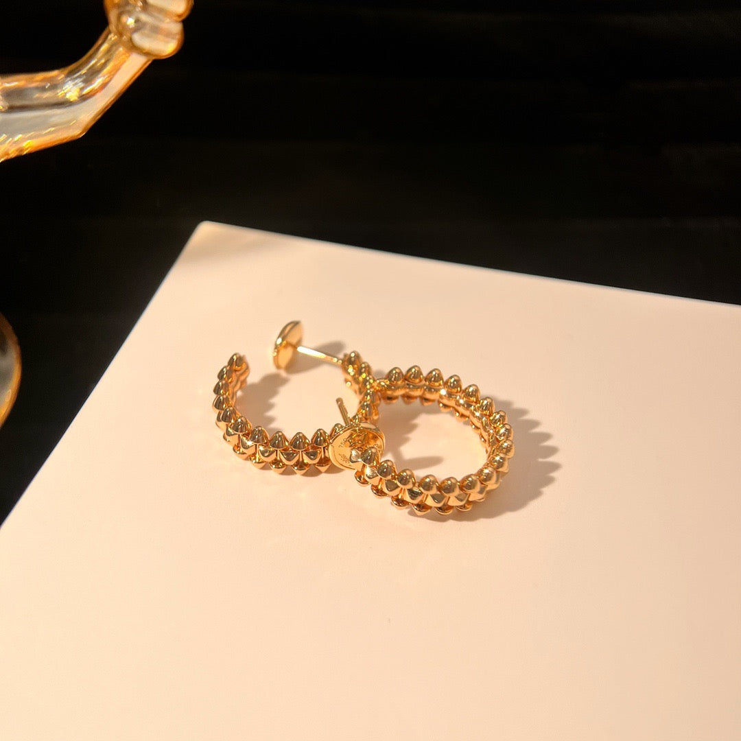 [Clover-Jewelry]CLASH SMALL HOOP EARRINGS