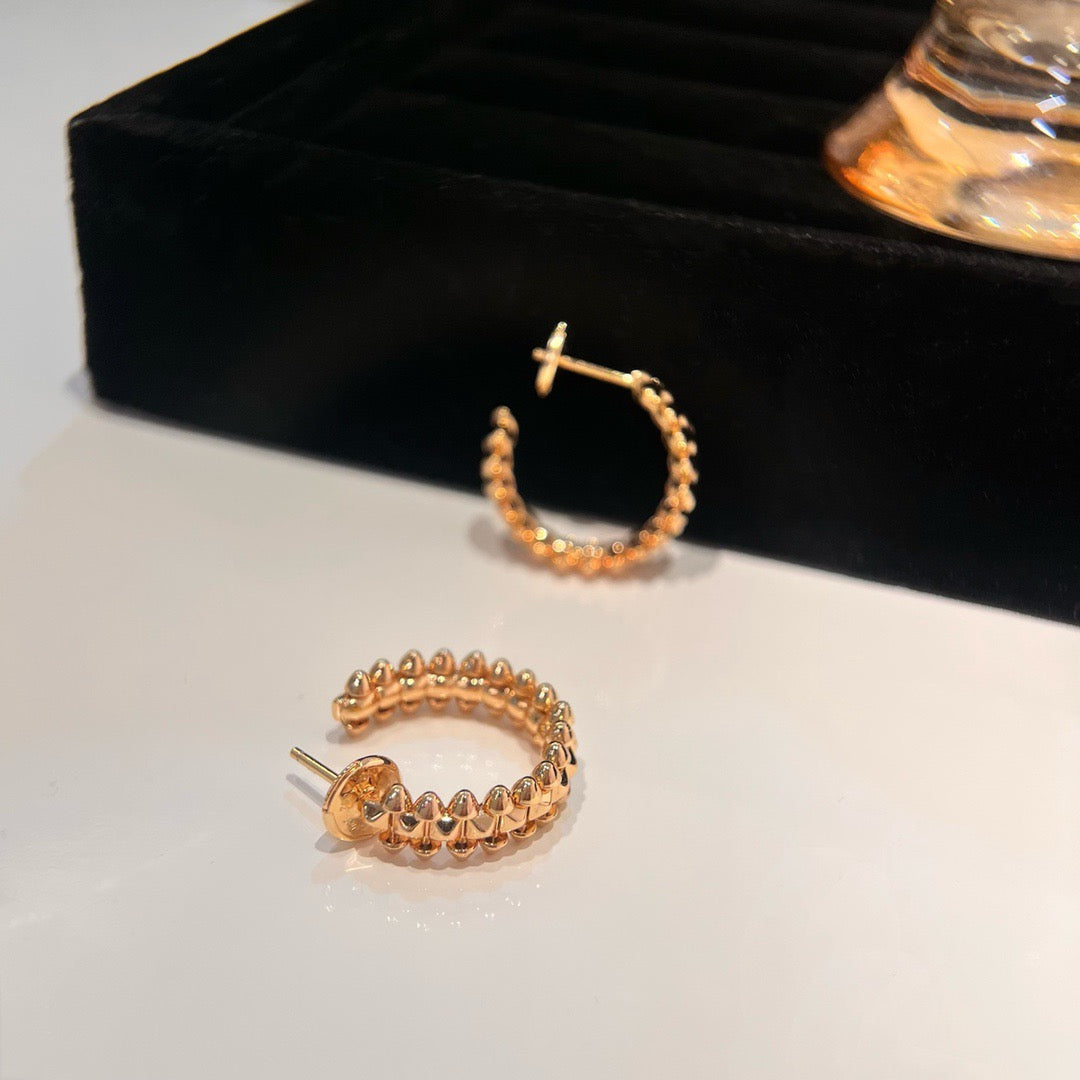 [Clover-Jewelry]CLASH SMALL HOOP EARRINGS