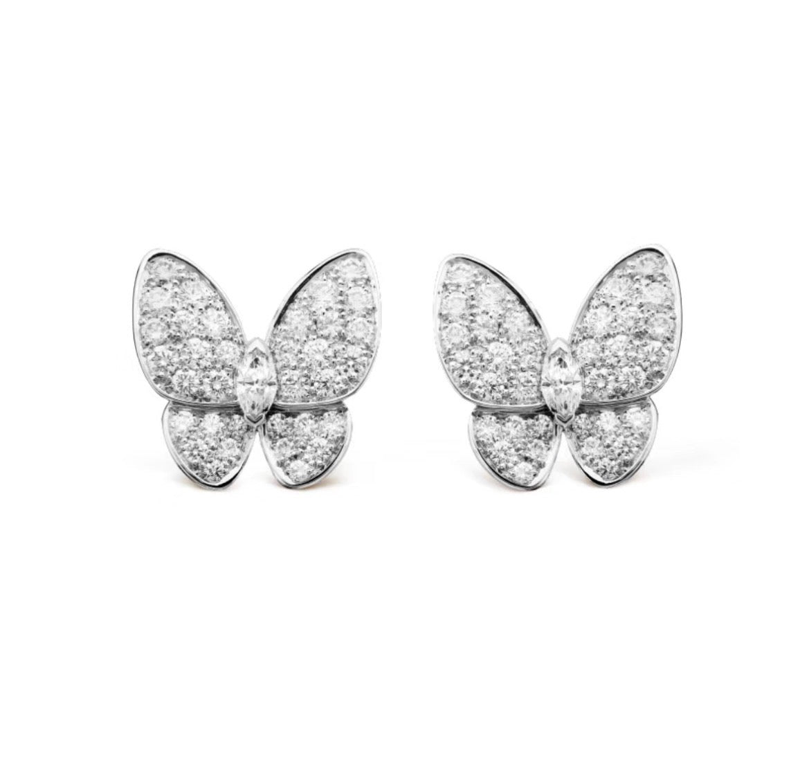 [Clover-Jewelry]BUTTERFLY ALL DIAMOND EARRINGS