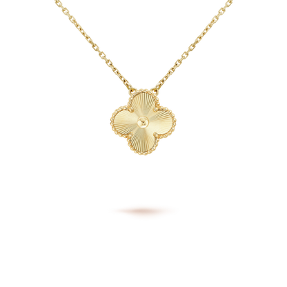 [Clover-Jewelry]CLOVER 15MM LASER NECKLACE