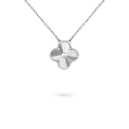 [Clover-Jewelry]CLOVER 15MM LASER NECKLACE SILVER