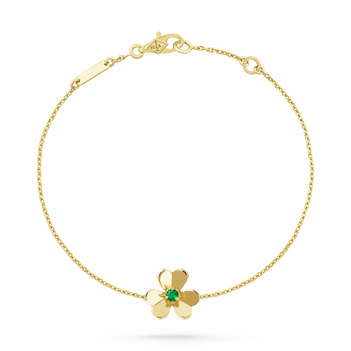 [Clover-Jewelry]FRIVOLE GOLD FLOWER PINK MALACHITE BRACELET