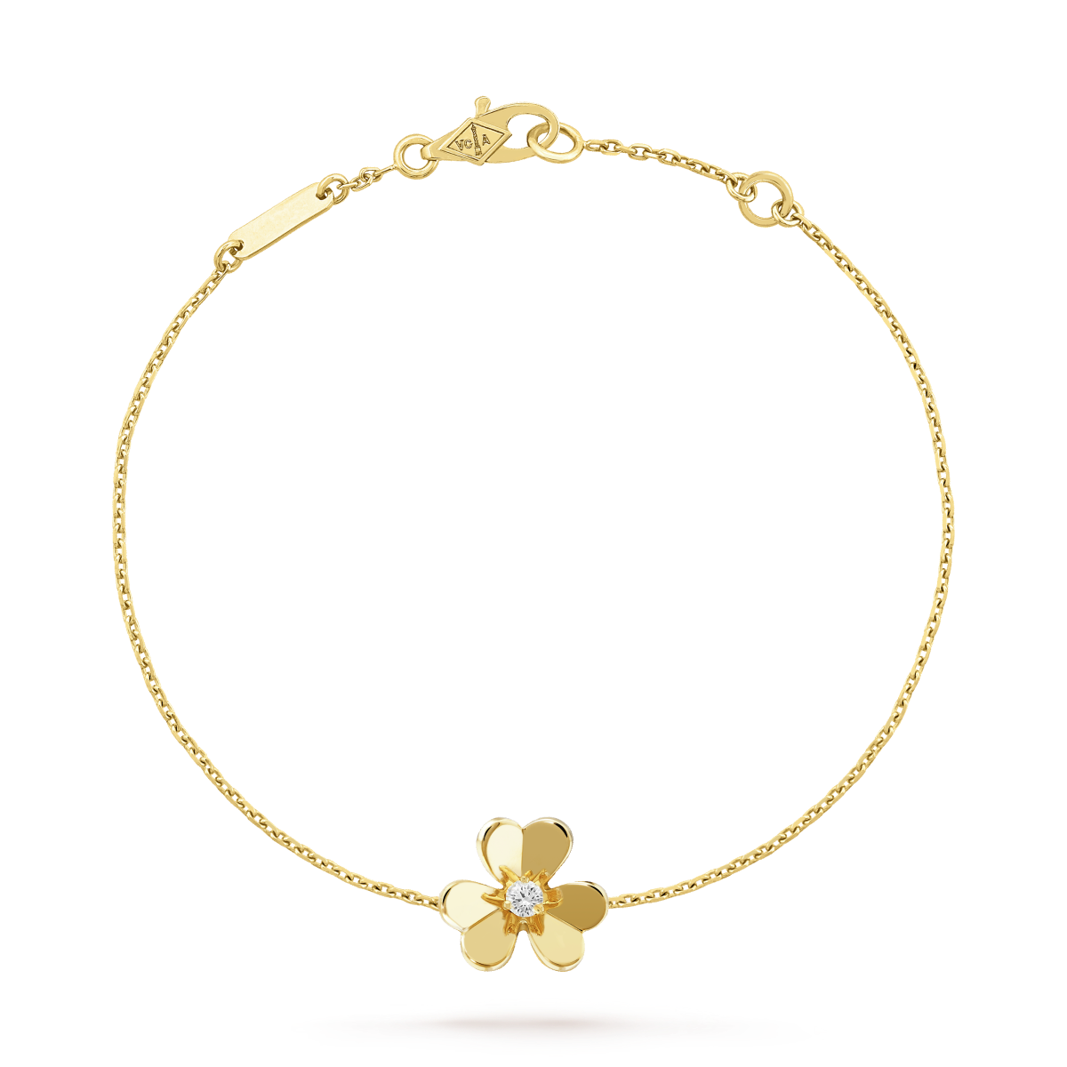 [Clover-Jewelry]FRIVOLE GOLD FLOWER PINK MALACHITE BRACELET