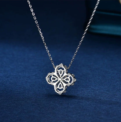 [Clover-Jewelry]LOOP NECKLACE FULL MOTIF DIAMOND 16MM MULTIPLE COLORS