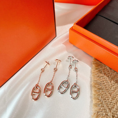 [Clover-Jewelry]CHAINE TASSEL EARRINGS