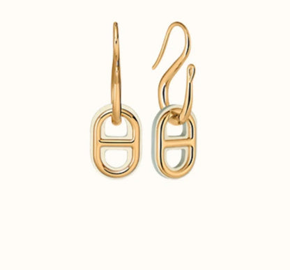 [Clover-Jewelry]HM O'MAILLON GOLD EARRINGS