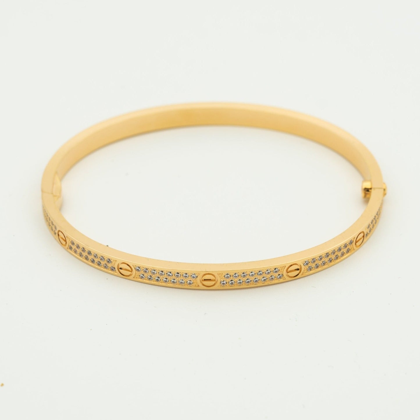 [Clover-Jewelry]LOVE BRACELET 3.65MM DIAMOND-PAVED