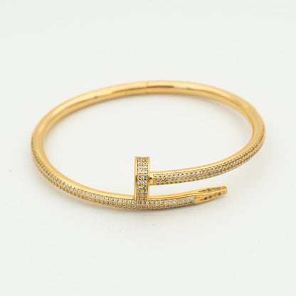 [Clover-Jewelry]JUSTE BRACELET 3.5MM ALL DIAMONDS