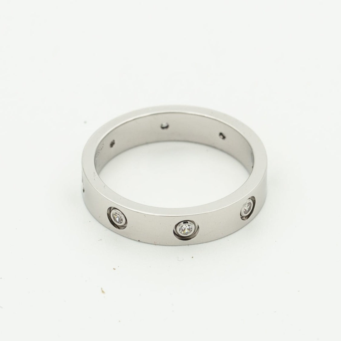 [Clover-Jewelry]LOVE RING 3.6MM 8 DIAMONDS