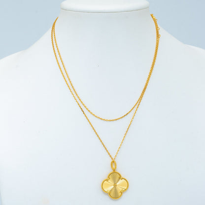 [Clover-Jewelry]CLOVER 25MM PEDANT NECKLACE GOLD