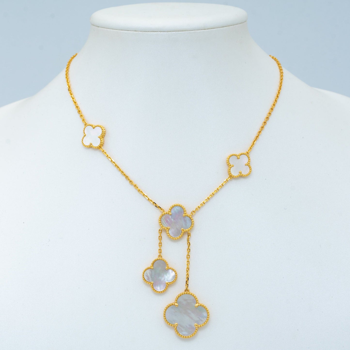 [Clover-Jewelry]CLOVER MOTHER OF PEARL NECKLACE 6 MOTIF