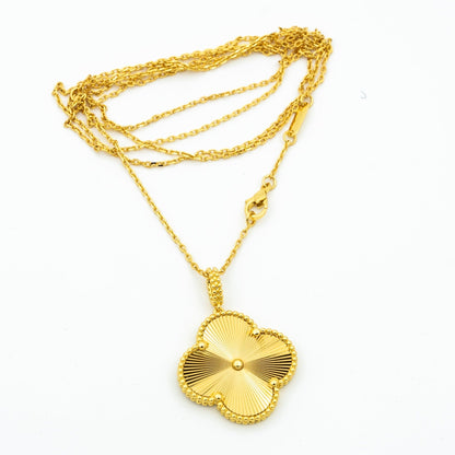 [Clover-Jewelry]CLOVER 25MM PEDANT NECKLACE GOLD