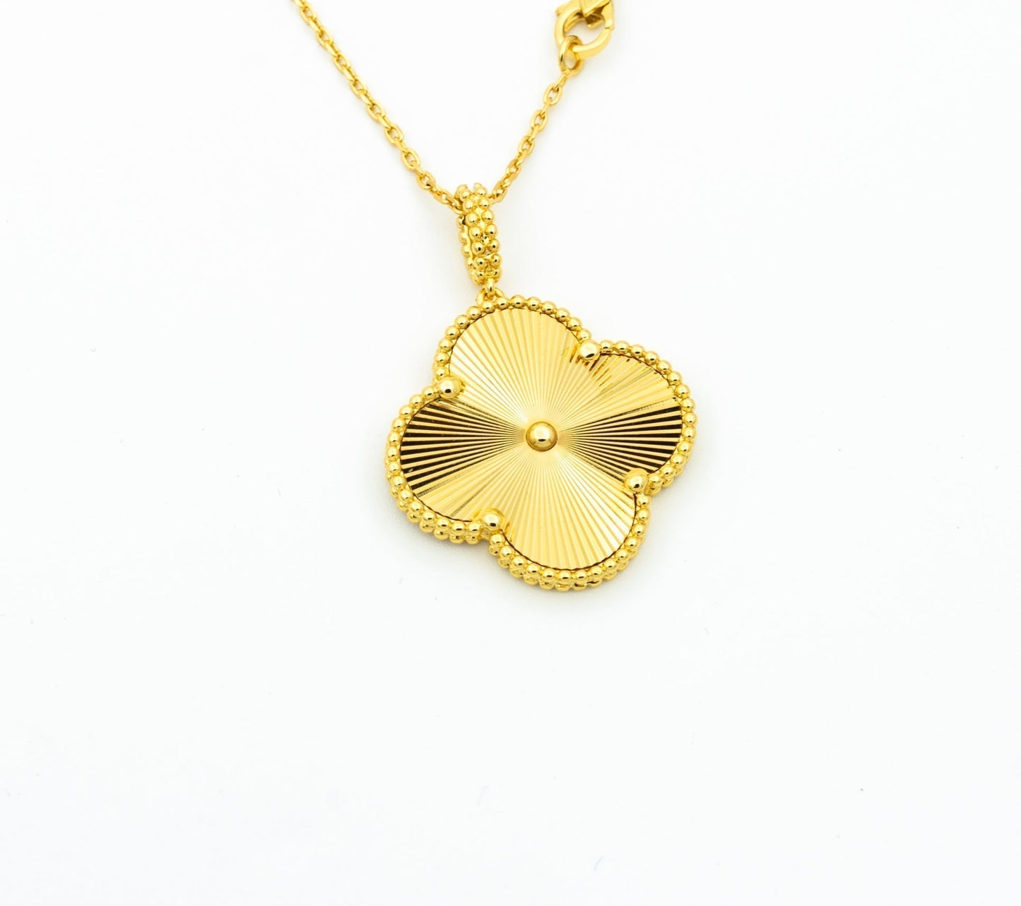 [Clover-Jewelry]CLOVER 25MM PEDANT NECKLACE GOLD