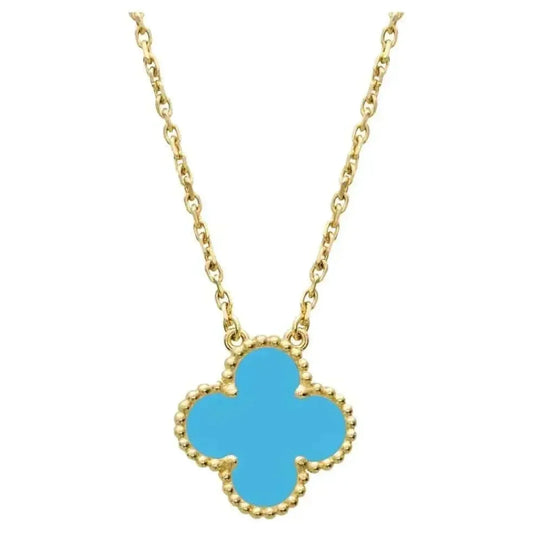 [Clover-Jewelry]CLOVER 15MM VINTAGE TURQUOISE NECKLACE