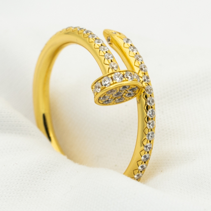 [Clover-Jewelry]JUSTE RING 1.8MM GOLD DIAMONDS