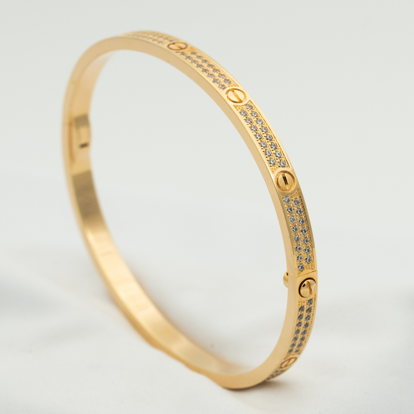 [Clover-Jewelry]LOVE BRACELET 3.65MM DIAMOND-PAVED