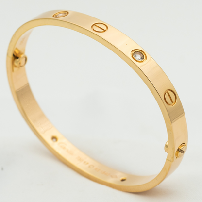 [Clover-Jewelry]LOVE BRACELET 6.1MM 4 DIAMONDS