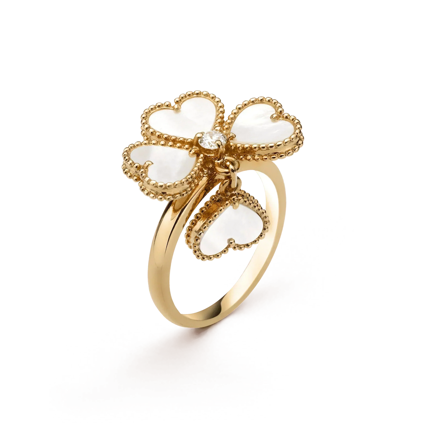 [Clover-Jewelry]SWEET CLOVER WHITE MOP RING