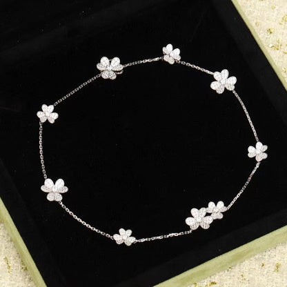 [Clover-Jewelry]FRIVOLE SILVER 9 FLOWERS NECKLACE