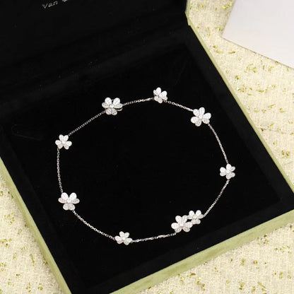 [Clover-Jewelry]FRIVOLE SILVER 9 FLOWERS NECKLACE