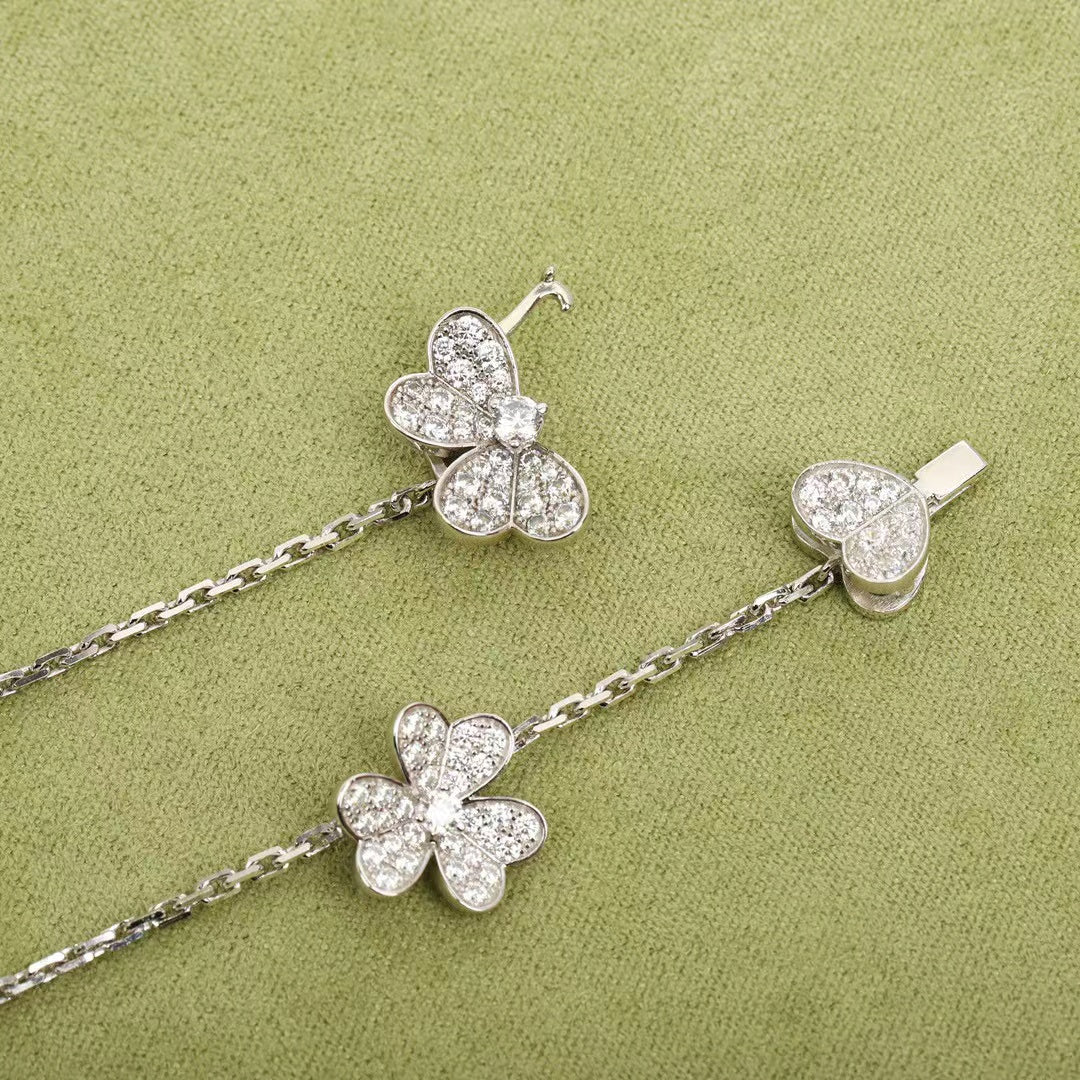 [Clover-Jewelry]FRIVOLE SILVER 9 FLOWERS NECKLACE