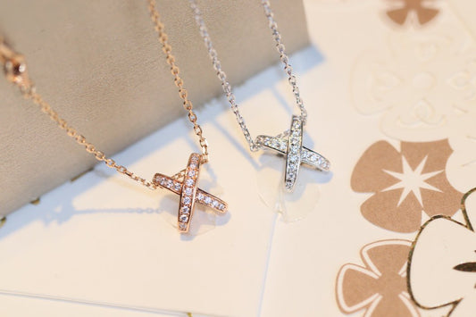 [Clover-Jewelry]JEUX DE DIAMOND NECKLACE