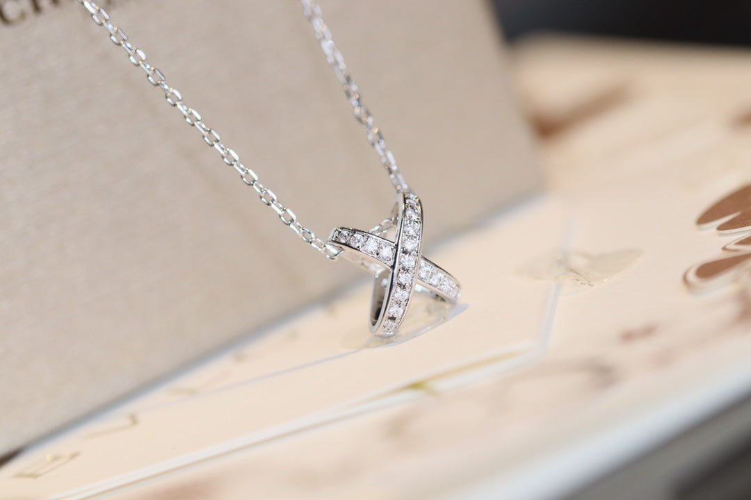 [Clover-Jewelry]JEUX DE DIAMOND NECKLACE