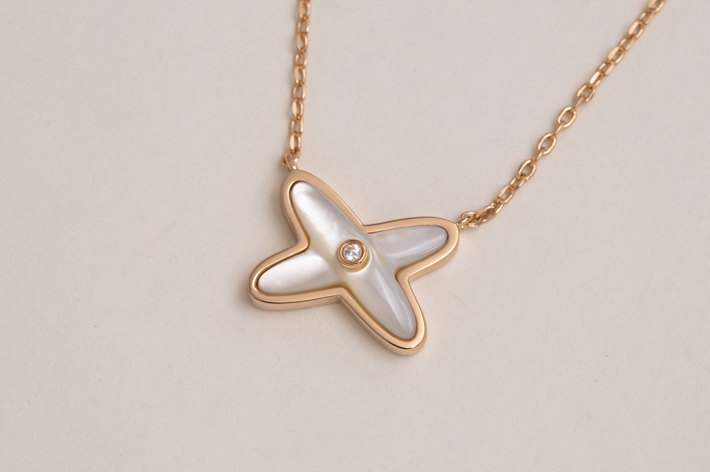 [Clover-Jewelry]JEUX DE NECKLACE 1 DIAMOND