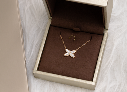 [Clover-Jewelry]JEUX DE NECKLACE 1 DIAMOND