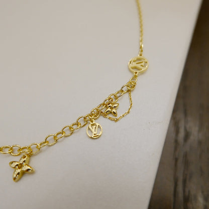 [Clover-Jewelry]BLOOMING SUPPLE NECKLACE BRASS