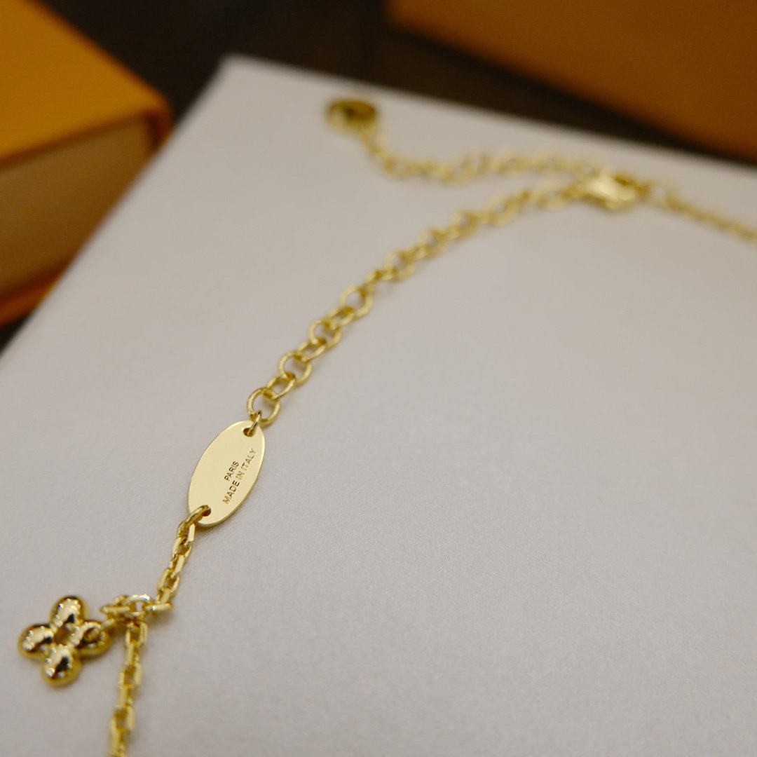 [Clover-Jewelry]BLOOMING SUPPLE NECKLACE BRASS