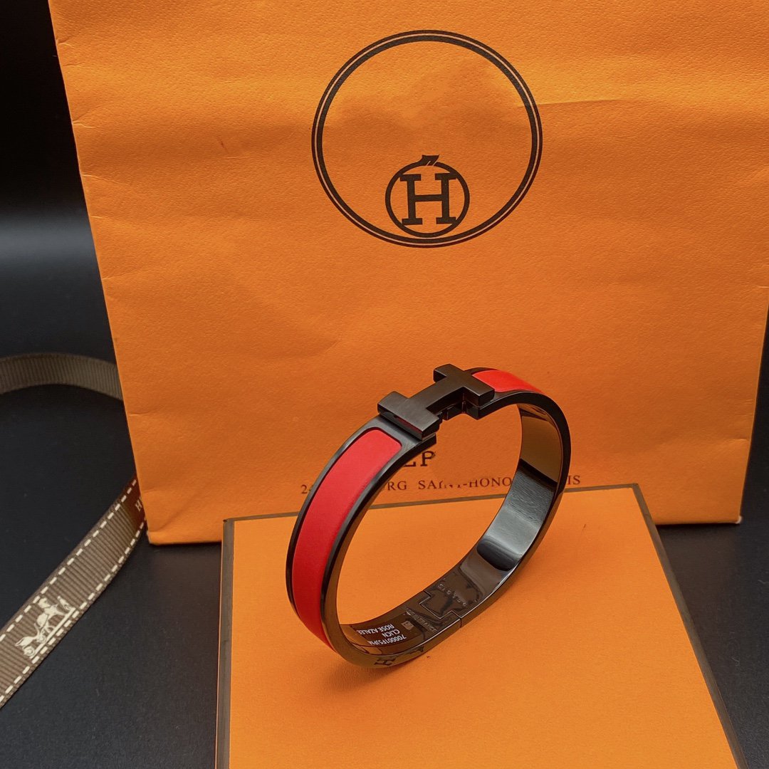 [Clover-Jewelry]CLIC HM SO BLACK RED BRACELET