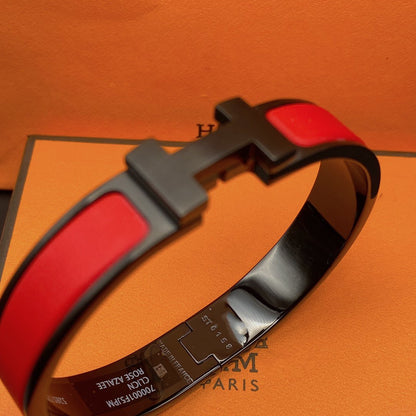 [Clover-Jewelry]CLIC HM SO BLACK RED BRACELET