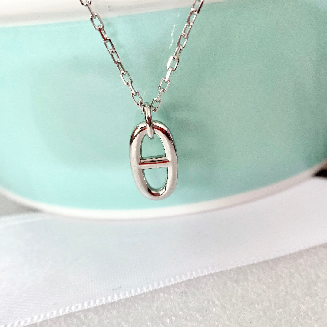 [Clover-Jewelry]HM PIG NOSE NECKLACE