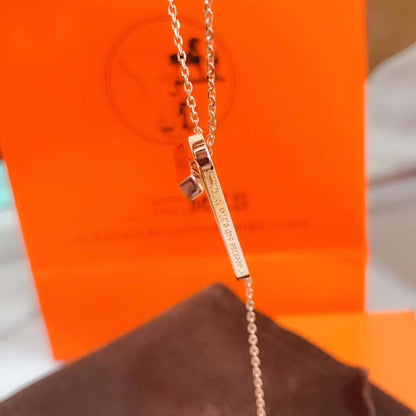 [Clover-Jewelry]HM NECKLACE PLATINUM ROSE GOLD DIAMOND