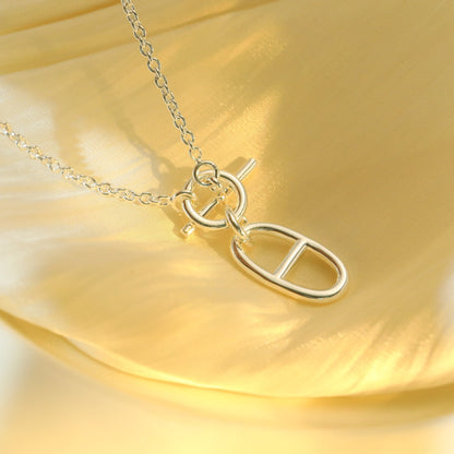 [Clover-Jewelry]HM CHAINE D'ANCRE PENDANT NECKLACE STERLING SILVER