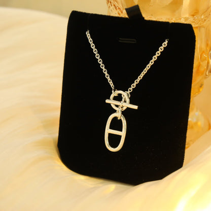 [Clover-Jewelry]HM CHAINE D'ANCRE PENDANT NECKLACE STERLING SILVER