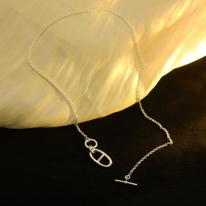 [Clover-Jewelry]HM CHAINE D'ANCRE PENDANT NECKLACE STERLING SILVER