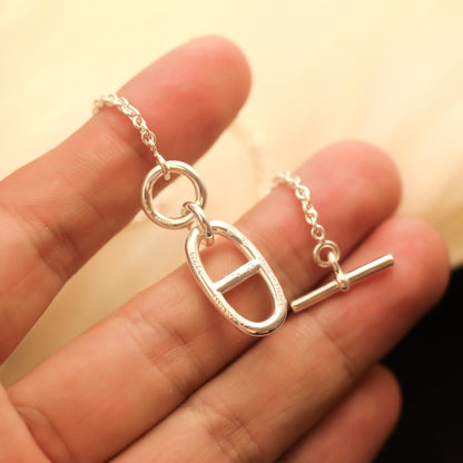 [Clover-Jewelry]HM CHAINE D'ANCRE PENDANT NECKLACE STERLING SILVER