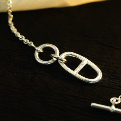 [Clover-Jewelry]HM CHAINE D'ANCRE PENDANT NECKLACE STERLING SILVER