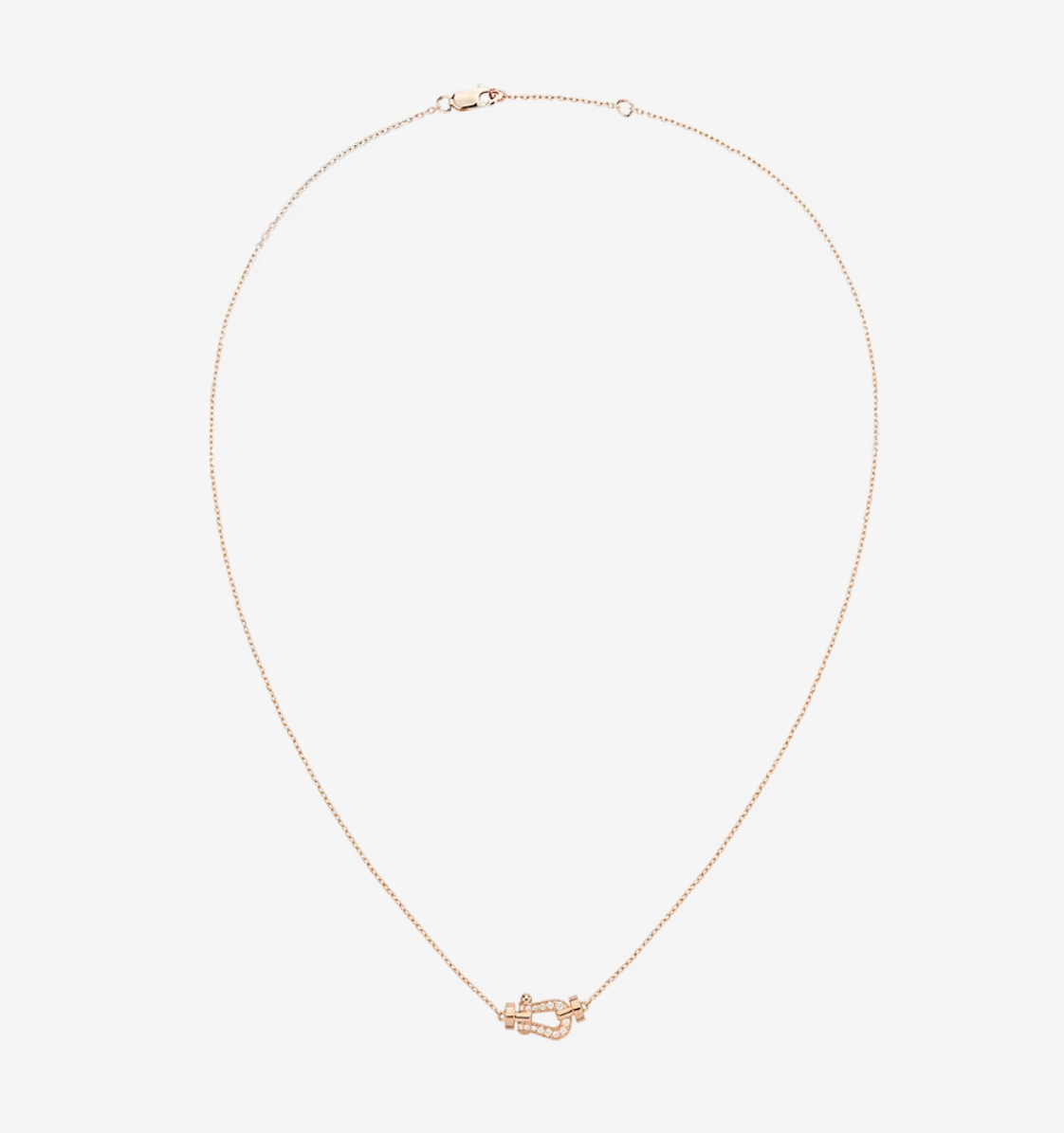 [Clover-Jewelry]FORCE 10 DIAMOND PINK GOLD NECKLACE MINI MODEL