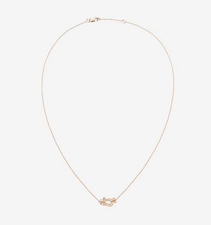 [Clover-Jewelry]FORCE 10 DIAMOND PINK GOLD NECKLACE MINI MODEL