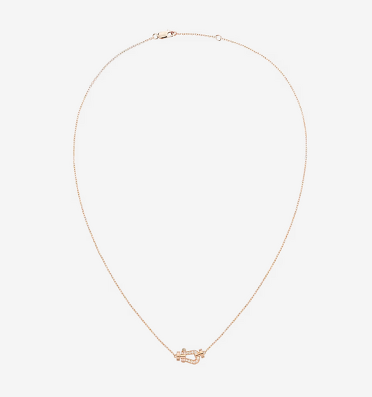 [Clover-Jewelry]FORCE 10 DIAMOND PINK GOLD NECKLACE MINI MODEL