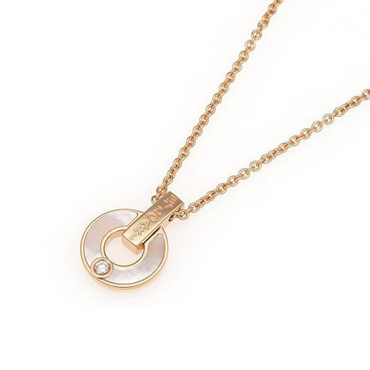 [Clover-Jewelry]GARI NECKLACE PINK GOLD MOP