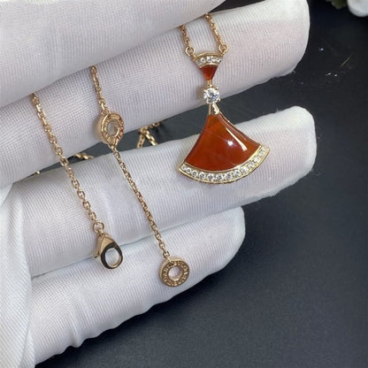 [Clover-Jewelry]DREAM NECKLACE CARNELIAN DIAMOND