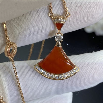 [Clover-Jewelry]DREAM NECKLACE CARNELIAN DIAMOND