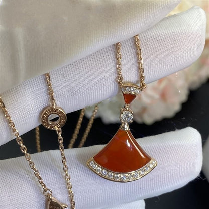 [Clover-Jewelry]DREAM NECKLACE CARNELIAN DIAMOND