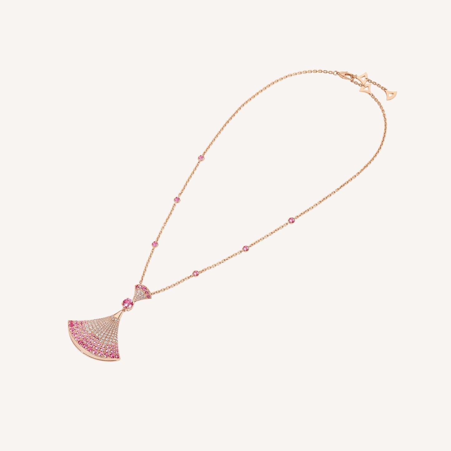 [Clover-Jewelry]DREAM NECKLACK DIAMOND PINK GOLD