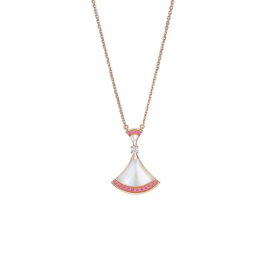 [Clover-Jewelry]DREAM NECKLACE MOP PINK DIAMOND